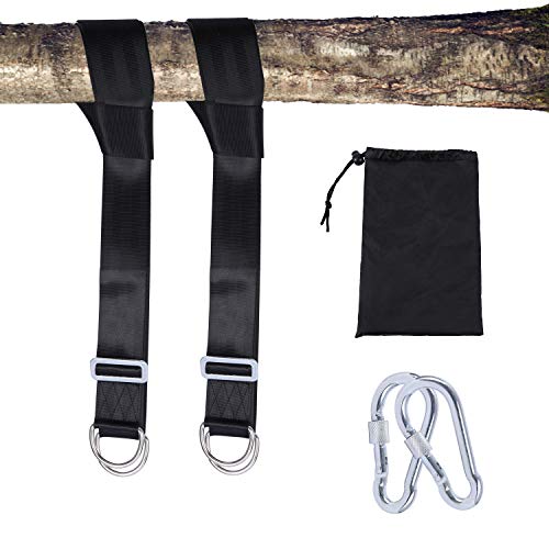 RedSwing Tree Swing Strap Adjustable 8Ft Tree Swing Hanging Kit (Set of 2) Swing Straps with Carry Bag Holds 2000Lbs Perfect for Tree Swing Hammocks