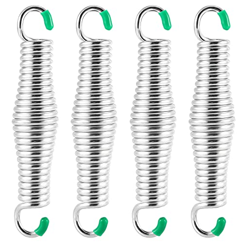 BOKMAAI 4 Pack Porch Swing Springs Heavy Duty Porch Swing Hanging Spring for Ceiling Mount Hammock Chair Punching Bags Porch Swings Each Spring Capacity 350 Lbs（160kg）