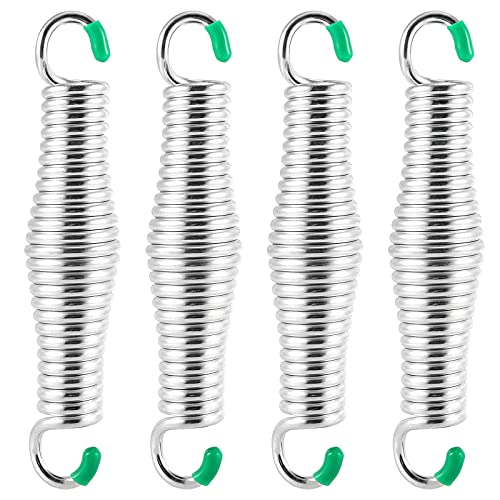 BOKMAAI 4 Pack Porch Swing Springs Heavy Duty Porch Swing Hanging Spring for Ceiling Mount Hammock Chair Punching Bags Porch Swings Each Spring Capacity 350 Lbs（160kg）
