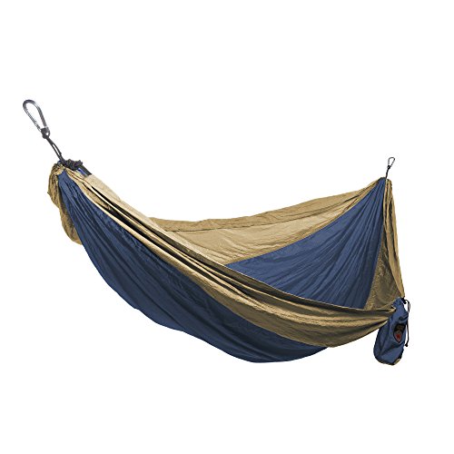 Grand Trunk Single Parachute Nylon Hammock (Royal BlueKhaki)