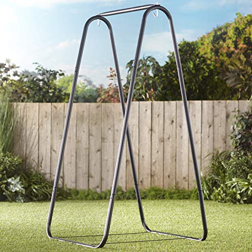 The Lakeside Collection Metal Hammock AFrame Chair Stand  Swinging Seat Replacement Frame