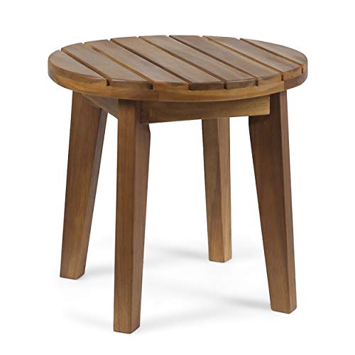 Christopher Knight Home Parker Outdoor 16 Acacia Wood Side Table Teak Finish