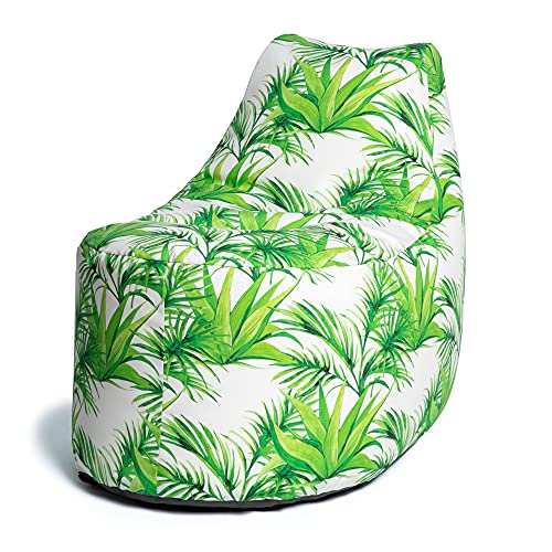 Jaxx Avondale Outdoor Patio Bean Bag Chair Caribbean Palms