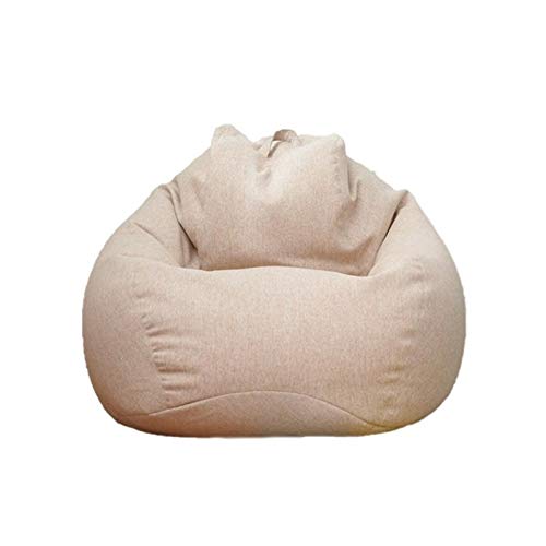 TENGKEJPN Lazy Sofa Cover Bean Bag Lounger Chair Sofa Seat Living Room Furniture Without Filler Beanbag Sofa Bed Pouf Puff Couch Tatami (Color  A)