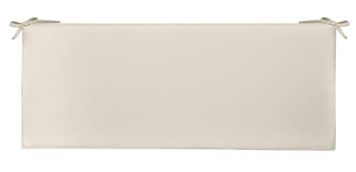 RSH Décor Indoor Outdoor 3 Foam Bench Cushion with Ties ( 36 x 14 x 3 ) Choose Color  Size (Ivory)