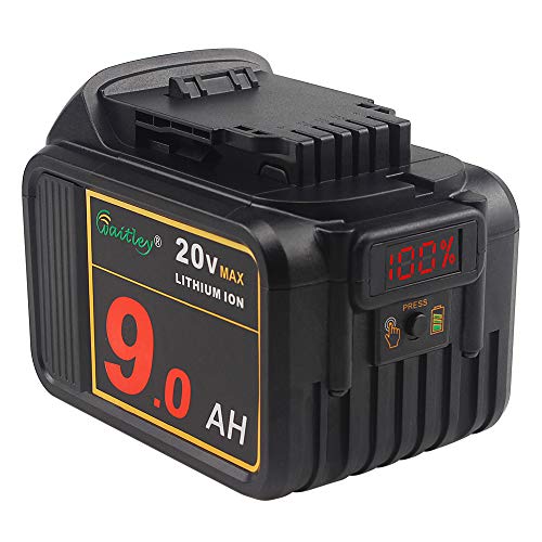 Waitley 20V MAX 90Ah Lithium Ion Battery Compatible with DEWALT DCB200 DCB204 DCB205 DCB206 DCB209 DCDDCFDCG Series Tools with LED Indicator
