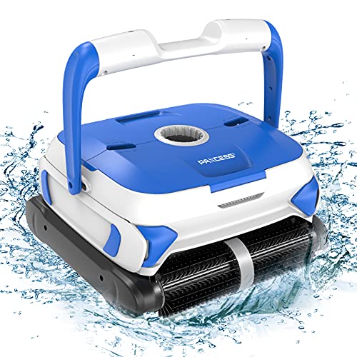 PAXCESS WallClimbing Automatic Pool Cleaner with Twin Large 180um Filter BasketTangleFree Cord Up to 50 FeetRobotic Pool CleanerDo Intelligent CleaningSuit for AboveInground Swimming Pool