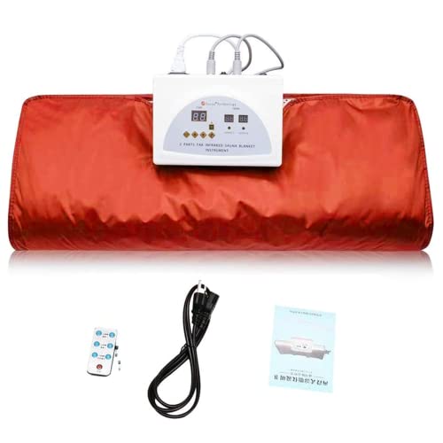 ETE ETMATE FIR Sauna Blanket 2 Zone Controller Digital Heat Sauna Blanket Body Shaper Professional Detox Therapy Anti Ageing Beauty Machine