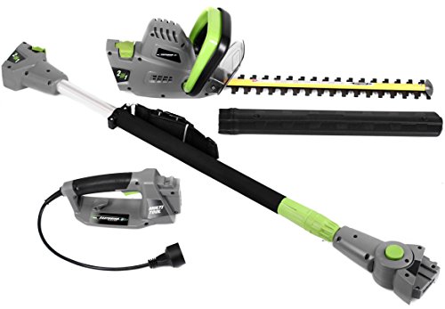Earthwise CVPH43018 Corded 45 Amp 2in1 Convertible Pole Hedge TrimmerGrey