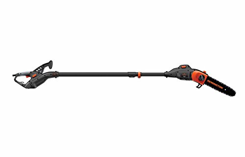 Remington RM1035P Ranger II 8Amp Electric 2in1 Pole Saw  Chainsaw with with Telescoping Shaft and 10Inch Bar for Tree Trimming and Pruning Orange