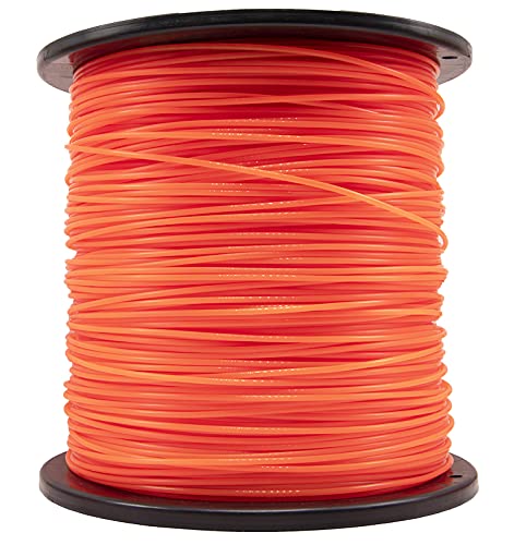 HOTS Round 080 Trimmer Line 080 String Trimmer line080 Weed Eater String line Replacement for String Trimmer Weed Trimmer 3Pound1200ft Length String Trimmer Line (Orange)