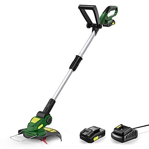 SnapFresh Cordless String Trimmer  Electric Trimmer Battery Powered 20V Weed Eater with Battery  Charger Weed Trimmer for MultiAngle Adjustment Cutting Lightweight Lawn Trimmer for Mowing