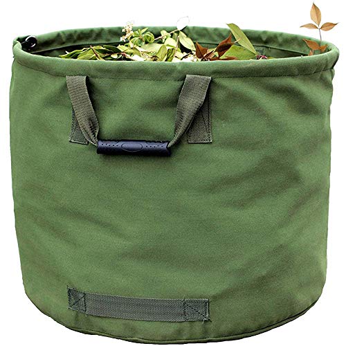 ELK Reusable Garden Leaf Waste Bag with Handles  33 Gallon Canvas Fabric  Heavy Duty (22 Width x 18 Height)