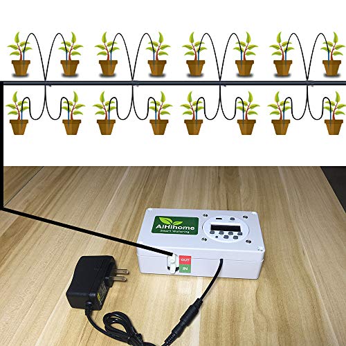 16pcs Drip Heads Automatic Watering System for Indoor Plant Garden Flower by Timer Irrigation Controller Watering