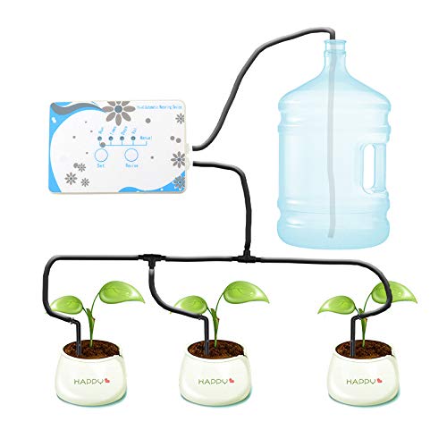 MAYiT Garden Automatic Drip Irrigation System WiFi Connection iOS or and Android App Control Plant Watering Device Plant Water Pump Timer ToolPrecise Watering for Garden Patio