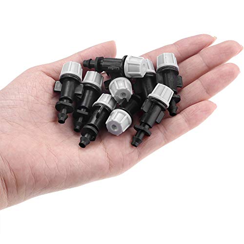 50pcsset Misting Nozzles Plastic Sprinkler Head Atomizer Nozzles for Patio Garden Agricultural Greenhouse Drip Irrigation Outdoor Cooling System
