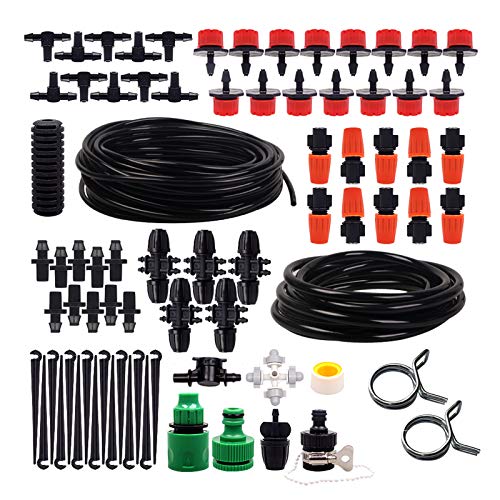 IMISNO Drip Irrigation KitPlant Watering Sprinkler System with 80ft Irrigation Tubing Irrigation ClampAutomatic Irrigation Equipment Set for Garden GreenhousePatioLawn