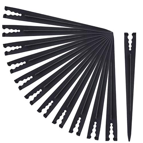 Mudder 90 Pieces Irrigation Drip Support Stakes for 14 Inch Pipe Universal Drip Tubing Hold Stakes Plastic Drip Hose Stakes for Irrigation Greenhouse Garden Vegetable Flower Beds Herbs Growing