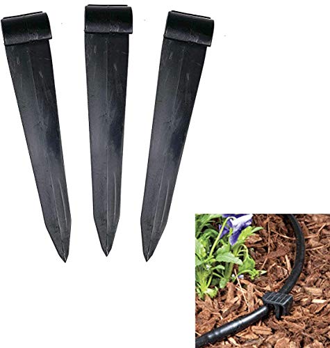 One Stop Outdoor 50Pack  525 Drip Hold Stakes for 12 Drip Tubing Irrigation Greenhouse Garden and Hydroponics Growing
