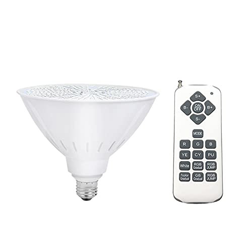 LED Color Pool Light Bulb for in ground Pool 120Volt 40W RGB Color Changing Lifetime Replacement Warranty Replacement Bulb for Pentair and Hayward Fixture Switch Control or Remote