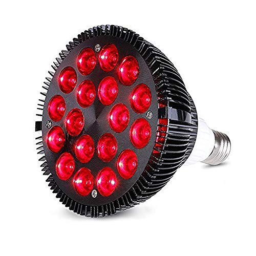 Red LED Grow Light 36W 660nm All Deep Red Grow Light Bulb E26 Red Plant Growing Light Bulb for Indoor Plants for Flowering and Fruiting