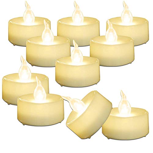 AMAGIC 30 Pack LED Tea Lights Lasts 2X Longer Flameless Tealights Candles with Flickering Warm White Light Battery Operated Tea Lights Bulk for Mothers Day Gifts D14 X H13