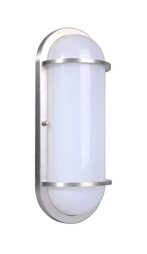 LITPaTH Outdoor LED Bulkhead Light Worked as Wall Lantern Wall Sconce or Flush Mount Ceiling Light 12W Replace 100W 1000 Lumen 5000K Daylight White WaterProof ETL Qualified