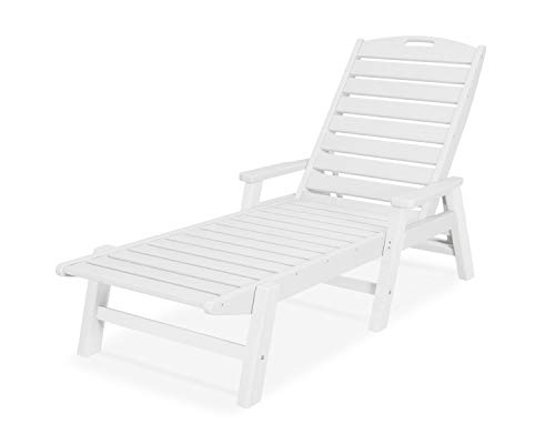 POLYWOOD NCC2280WH Nautical Arms Chaise White