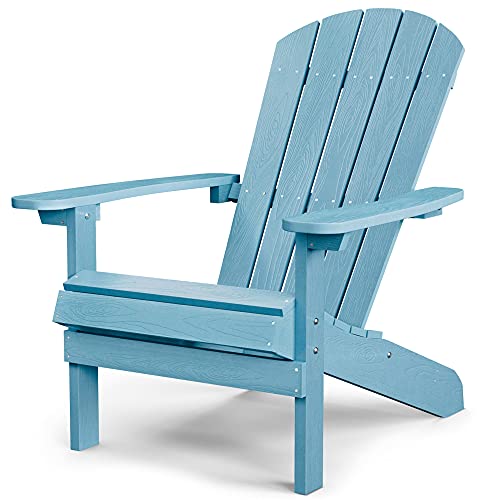 Poly Lumber Weather Resistant Adirondack Chair PlasticBlue Outdoor Chair Widely Used Deck Outside Chairs