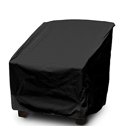 skyfiree Patio Adirondack Chair Covers Waterproof Stackable Chair Cover for Outdoor FurnitureLounge Deep SeatClub Chair Cover 275 Wx31 Dx40 HBlack