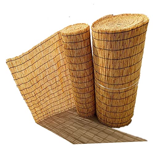 HLILIPENG Reed Fencing Panel Patio Privacy Screen HandWoven Bamboo Fencing Privacy Roll Outdoor Shades for Balcony Covering Privacy (Size  100cmx400cm(40inx158in))