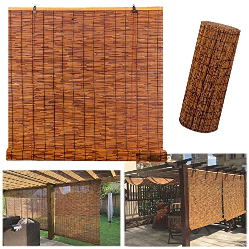 KDLKCT6 Garden Bamboo Blinds Outdoor Patio Blinds 120x225cm 150x300cm Bead Curtain Window Blinds Patio Shade 70 Roll Up Bamboo Shades Outdoor Natural Woven for IndoorOutdoorGarden Door Blinds