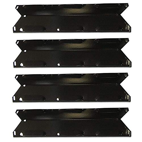 Htanch PN6221(4Pack) porcelain Steel heat plate Replacement for Kenmore 14616132110 14616133110 BBQ Pro 14616142210 14616197210 14616198210 14616222010 14623673310 14623680310 Gas Grill