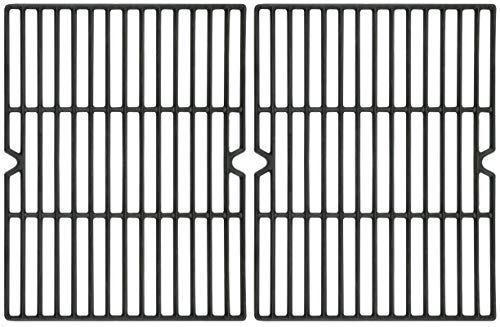 Permasteel PP20403BCGAM OEM Part Replacement Cooking Grates Fits Kenmore 4 Burner BBQ Grills Cast Iron Set of 2 Black