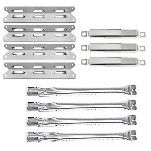 Rejekar Replacement Parts for Kenmore 14634611410 14623678310 14610016510 14616197210 14634461410 14616142210 Grill Burner Tube  Heat Plate Shield  Crossover fit BBQ Pro 1462367631