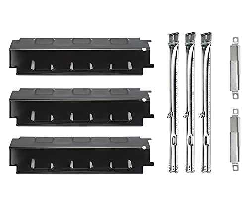 Tough Cubic 14 58 Heat Plate Falvorizer Bar145 Grill Burner Adjustable Crossovers Grill Replacement Kit for Select Gas Grill Charbroil Kenmore Grill King and Others