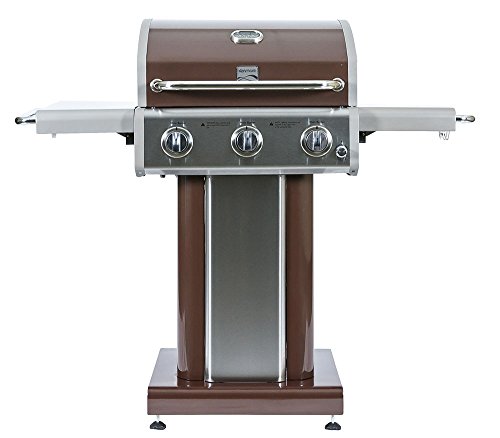 Kenmore 3 Burner Outdoor Patio Gas BBQ Propane Grill in Mocha