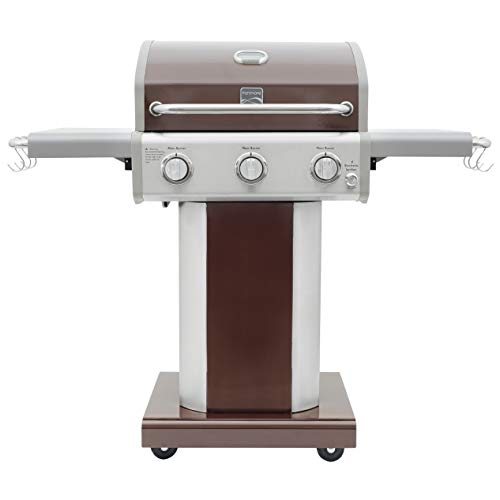 Kenmore PG4030400LDMOCHAAM 3 Burner Outdoor Patio Gas BBQ Propane Grill Mocha