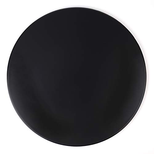 Yesland 13 Inch Pizza Stone  Round Black Ceramic Glazed Baking Stones and Bbq Pizza Stone for Grill Oven BBQ Pies Pastry Bread Calzone In kitchen or Outdoor Use