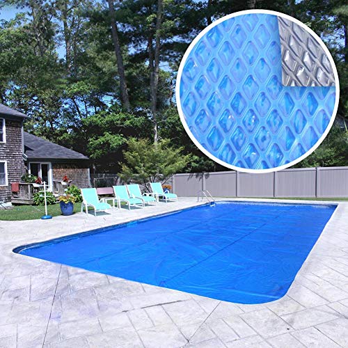 Pool Mate 1632RS8SBD BOXPM 16 x 32 Swimming Pool Solar Blanket Foot InGround 5Year BlueSilver