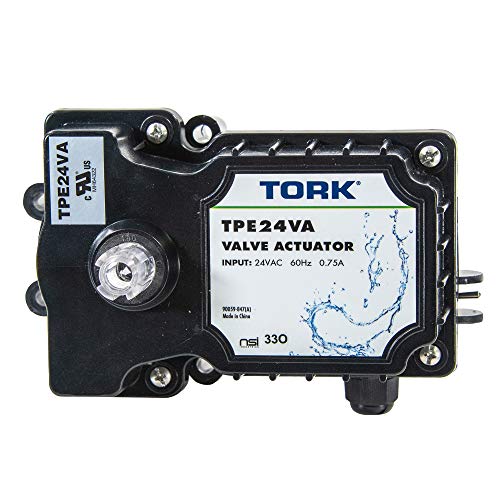 NSI TORK TPE24VA 24Volt Valve Actuator Control Compatible with all 24VAC Control Systems for Pools Spa Equipment Solar and More black