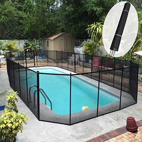 Wadoy Pool Fence Above GroundTemporary Fence Outdoor 4 ×12 Feet Safe Mesh Fencing DIY Protect GateAbove Ground Pool Child Safety Fence