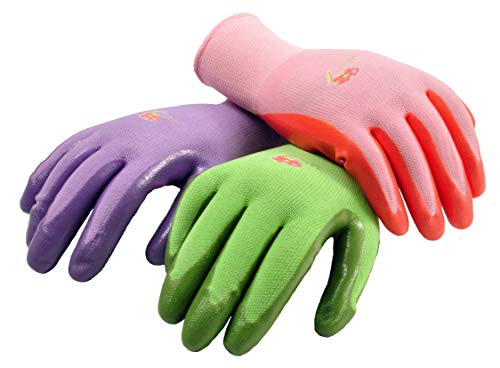 6 Pairs Women Gardening Gloves with MicroFoam Coating  Garden Gloves Texture Grip  Working Gloves For Weeding Digging Raking and Pruning Medium Assorted color