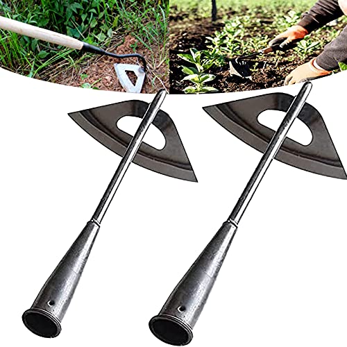 cdbz AllSteel Hardened Hollow HoeGarden Hoes for WeedingHollow Hoe for GardeningHoe Garden ToolGarden Hoe for Backyard Weeding Loosening Farm Planting