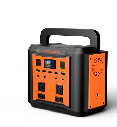 Nikota Portable Power Station 300W296Wh Generators for Home Use Outdoor Solar Battery Generators for Camping  as Emergency Battery Cpap Supply Power Outage Supplies to Use (Solar Panel Not Included)