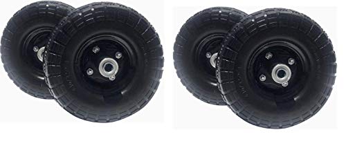 National Standard Ranch Rough  4 Pack  RT310 10 FlatFre Replacement Tires for Garden Including Gorilla Cart Black (Flat Free) NO Flats Ever