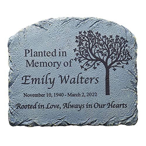 Lets Make Memories Personalized Rooted in Love Memorial Garden Marker  Sympathy  Condolences