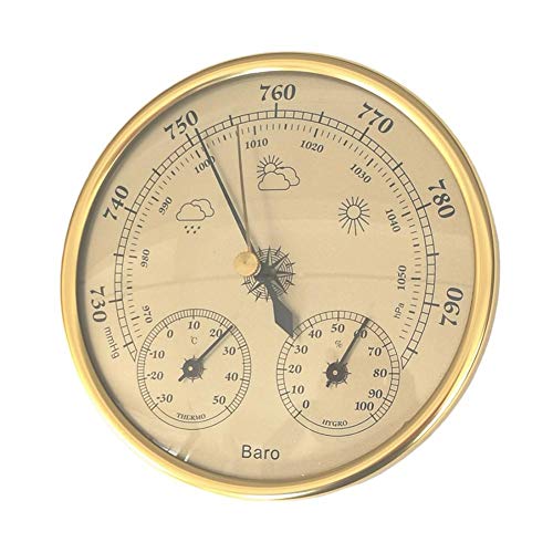 WJUKC WallMounted 3in1 Household Barometer Thermometer Hygrometer highPrecision Pressure Gauge air Weather Station Instrument Monitoring Atmospheric Pressure