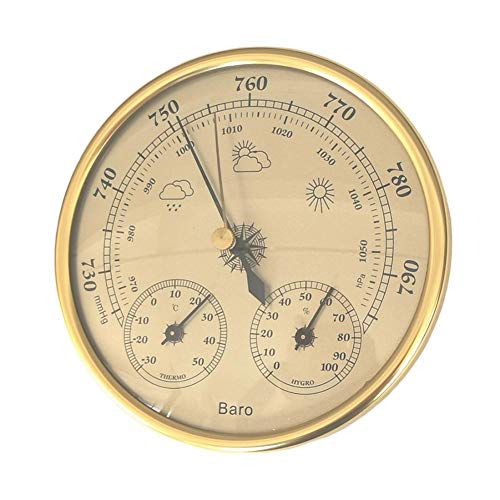 WJUKC WallMounted 3in1 Household Barometer Thermometer Hygrometer highPrecision Pressure Gauge air Weather Station Instrument Monitoring Atmospheric Pressure