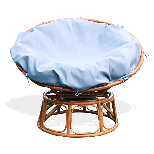 Papasan Chair Cushion Covers Only Outdoor Indoor Cushion Waterproof Cover for Papasan Wicker Egg Saucer Chair Internally Fixed Removable Zippered Papasan Chair Cushion Cover(54In Fits a 4754 in)